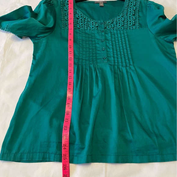 apt.9 Short Sleeve Women’s Green Blouse Size Large - Picture 10 of 11